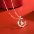 Korean version of hibiscus stone zodiac pendant diamond necklace pendant fashion accessoriespicture28